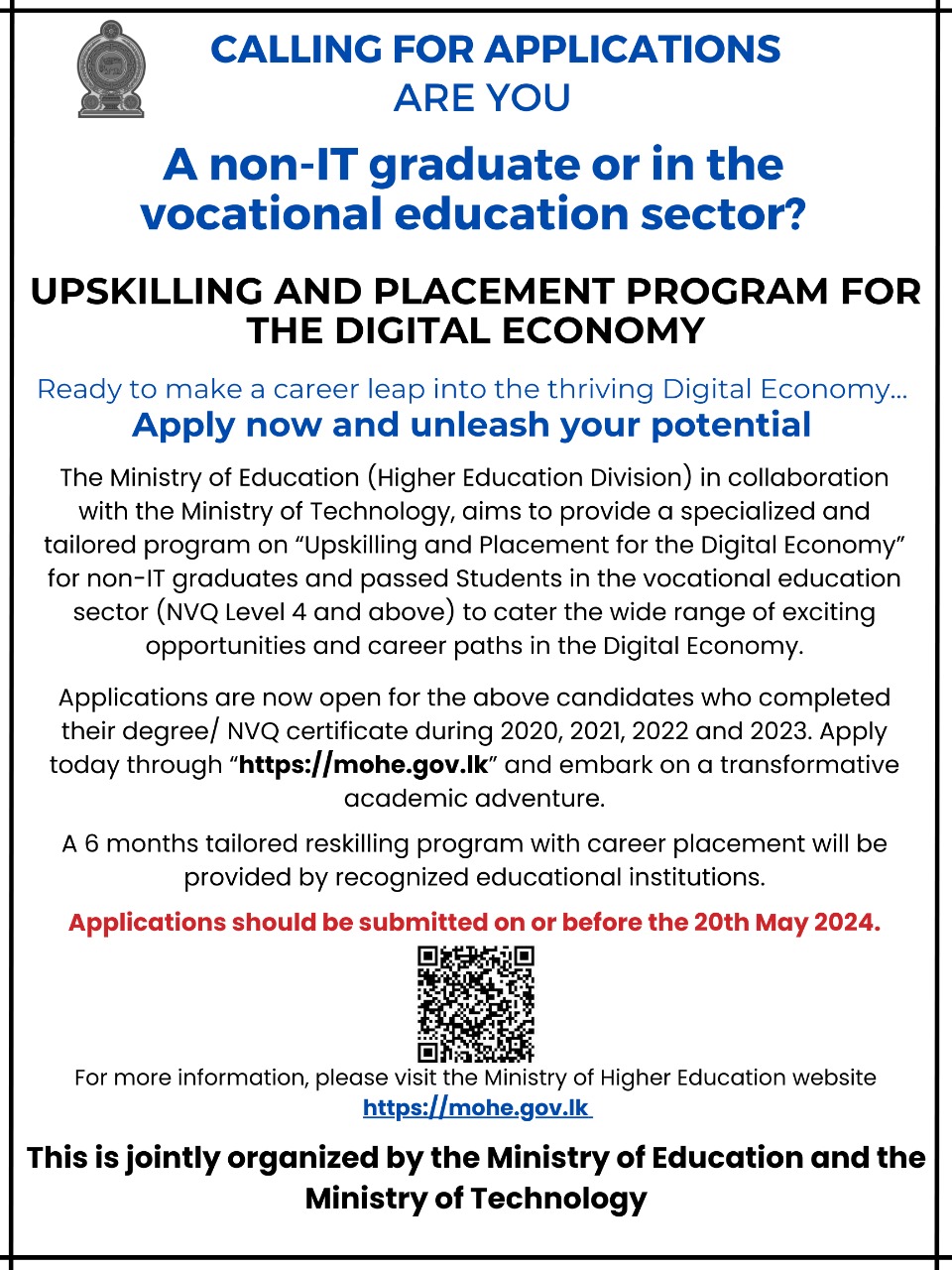 Upskilling and Placement for the Digital Economy